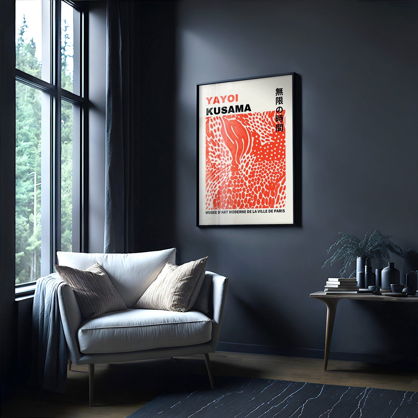 Yayoi Kusama Print - Abstract Yayoi Kusama Poster as Japanese Wall Art - Yayoi Kusama Inspired Japanese Gallery Wall Art - Home Wall Decor