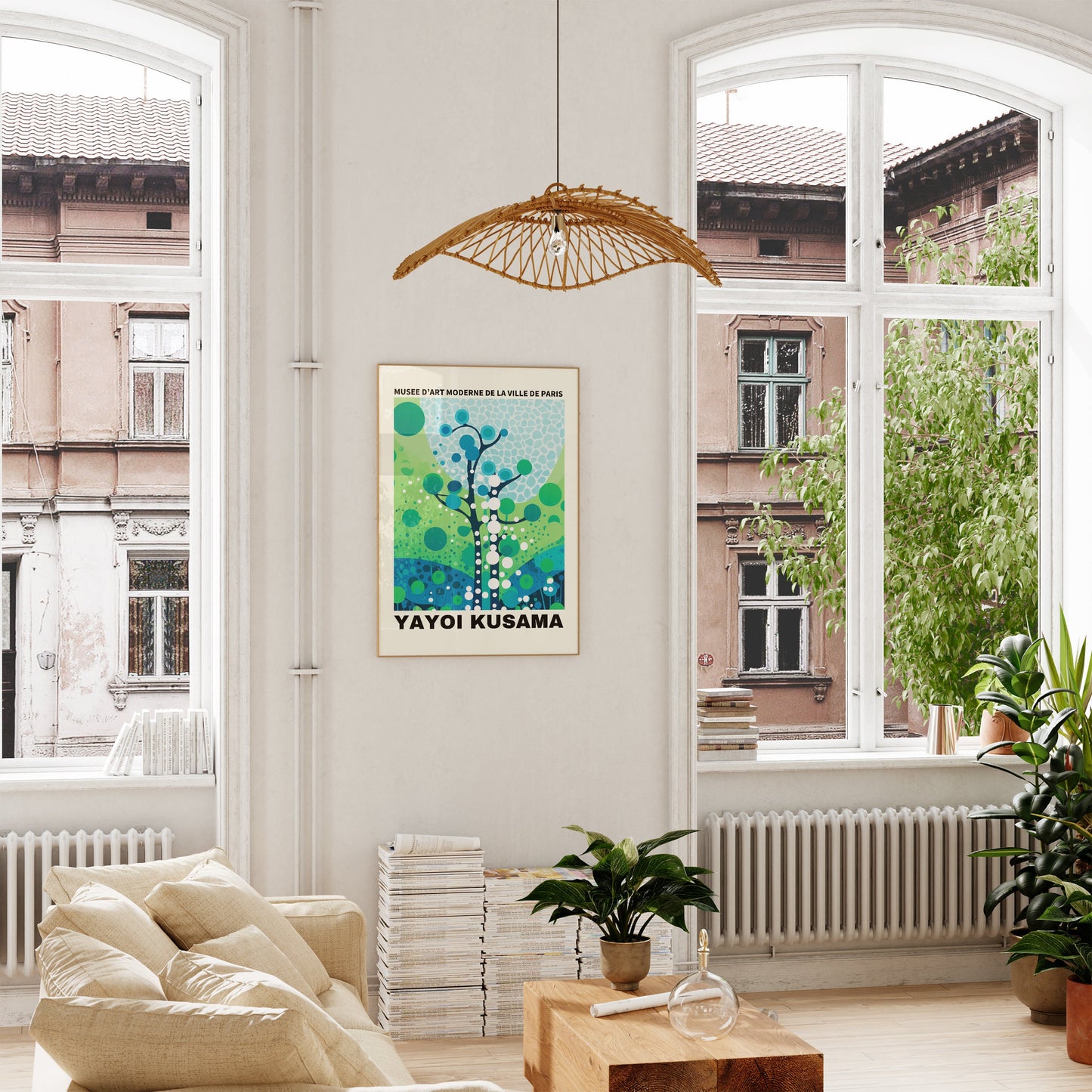Yayoi Kusama Print - Abstract Yayoi Kusama Poster as Japanese Wall Art - Yayoi Kusama Inspired Japanese Gallery Wall Art - Home Wall Decor