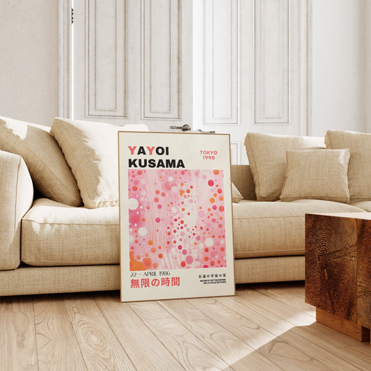 Yayoi Kusama Print - Abstract Yayoi Kusama Poster as Japanese Wall Art - Yayoi Kusama Inspired Japanese Gallery Wall Art - Home Wall Decor