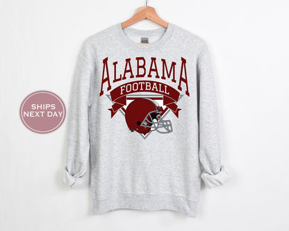 Alabama Football Sweatshirt, Vintage Alabama Crewneck, Retro Alabama Sweatshirt, Alabama Varsity Sweatshirt, Alabama Long Sleeve