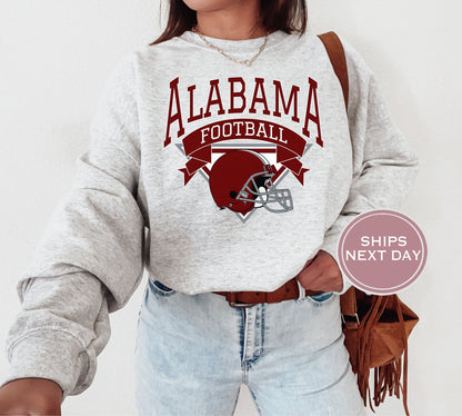 Alabama Football Sweatshirt, Vintage Alabama Crewneck, Retro Alabama Sweatshirt, Alabama Varsity Sweatshirt, Alabama Long Sleeve