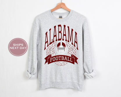 Alabama Football Sweatshirt, Vintage Alabama Crewneck, Retro Alabama Sweatshirt, Alabama Varsity Sweatshirt, Alabama Long Sleeve