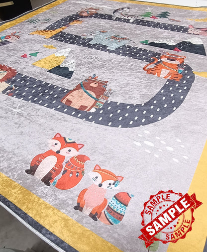 Poker Rug: Modern Card Game Carpet, Playroom Decor