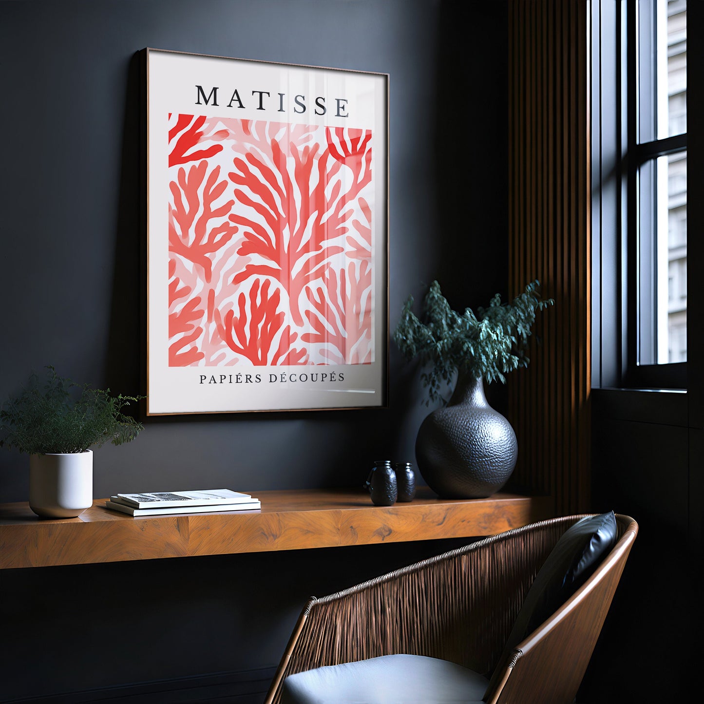 Henri Matisse Print - Aesthetic Matisse Poster for Modern Gallery Exhibition Art, Minimalist Neutral Wall Art, Matisse Cut outs Gift Idea