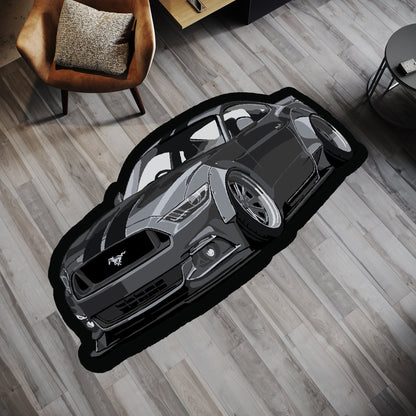 Mustang Car Rug,Grey Rug,Playroom Decor,Nonslip Soft Rug,Area Carpet for Young,LivingRoom Bedroom Decor,Modern Rug,Fantastic Rug,Popular Rug