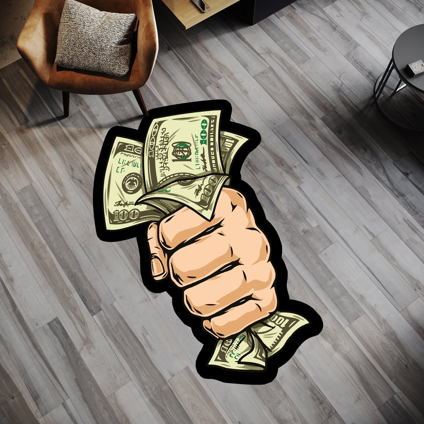 Dollar Rug, Mafia Money Rug, Hand Rug, Nonslip Soft Rug, Area Carpet for Young, Living Room, Bedroom Decor, Modern Rug, Fantastic Rug