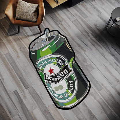 Beer Can Area Rug: Modern Young Room Decor