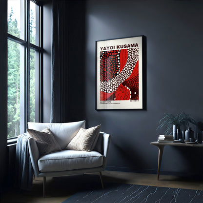 Yayoi Kusama Print - Abstract Yayoi Kusama Poster as Japanese Wall Art - Yayoi Kusama Inspired Japanese Gallery Wall Art - Home Wall Decor