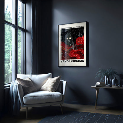 Yayoi Kusama Print - Abstract Yayoi Kusama Poster as Japanese Wall Art - Yayoi Kusama Inspired Japanese Gallery Wall Art - Home Wall Decor