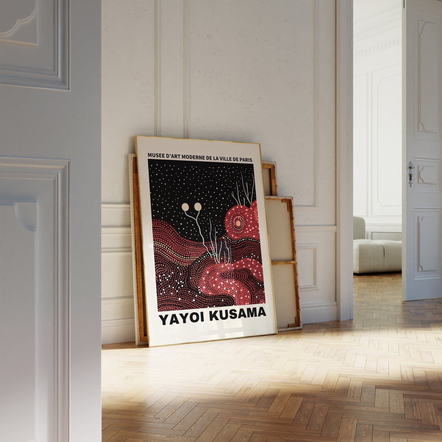 Yayoi Kusama Print - Abstract Yayoi Kusama Poster as Japanese Wall Art - Yayoi Kusama Inspired Japanese Gallery Wall Art - Home Wall Decor