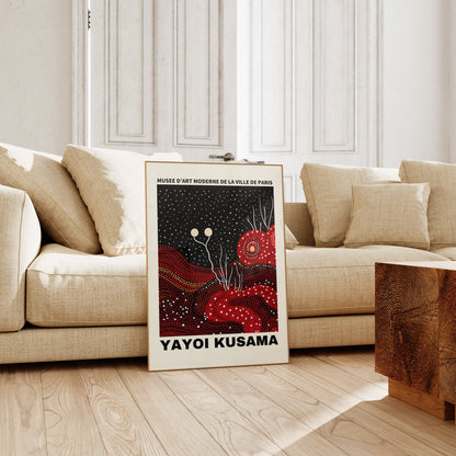 Yayoi Kusama Print - Abstract Yayoi Kusama Poster as Japanese Wall Art - Yayoi Kusama Inspired Japanese Gallery Wall Art - Home Wall Decor