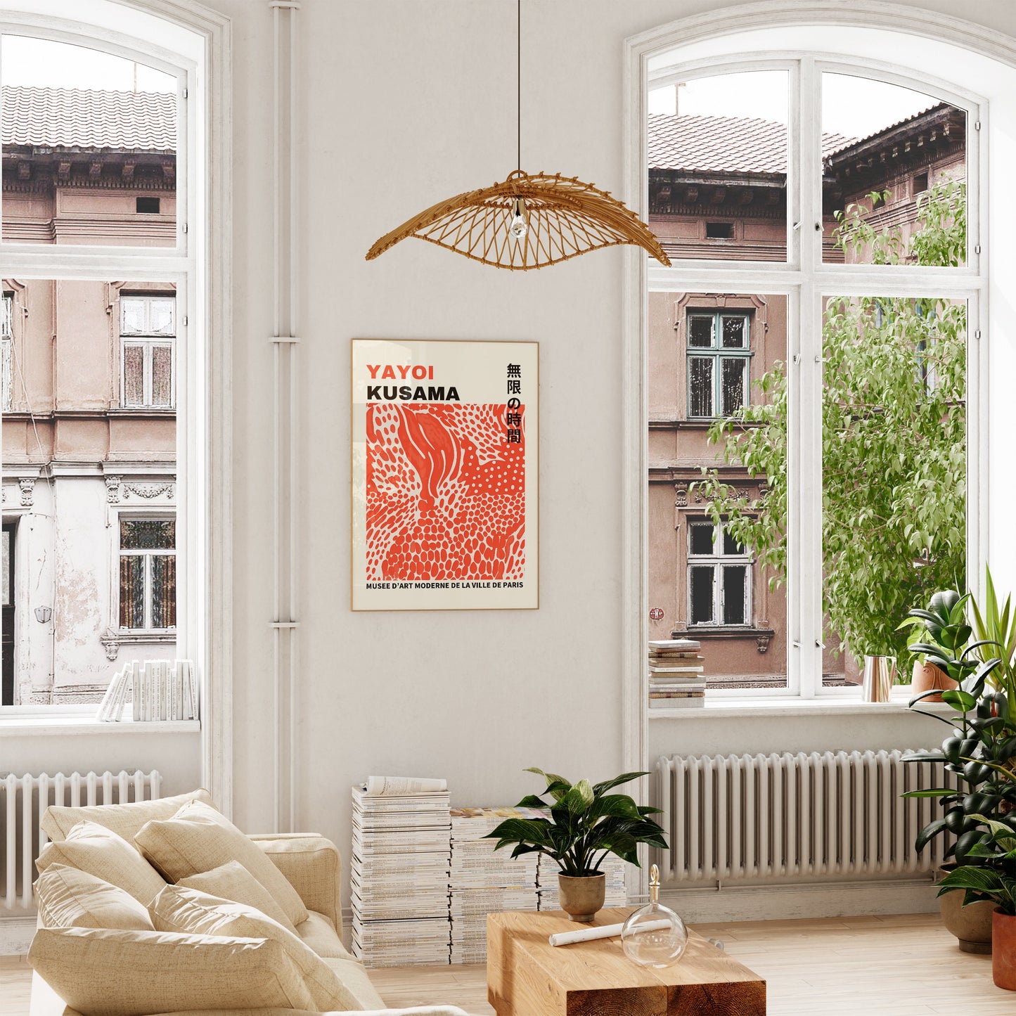 Yayoi Kusama Print - Abstract Yayoi Kusama Poster as Japanese Wall Art - Yayoi Kusama Inspired Japanese Gallery Wall Art - Home Wall Decor