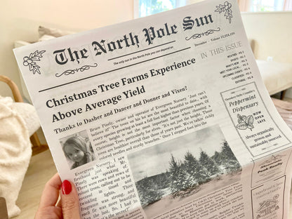 The North Pole Newspaper Eco-Friendly Christmas Gift from Santa PLASTIC FREE full issue
