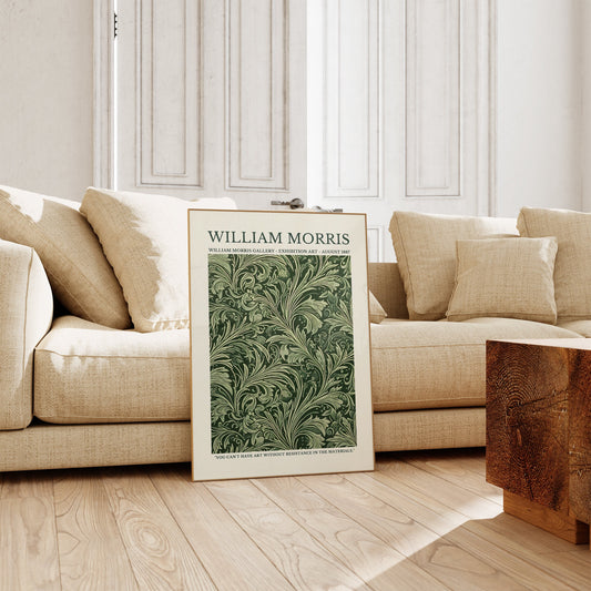 William Morris Poster - Botanical Art Print as Floral Aesthetic Room Decor, Floral Vintage Wall Decor, Gallery Wall Morris Print, Museum Art