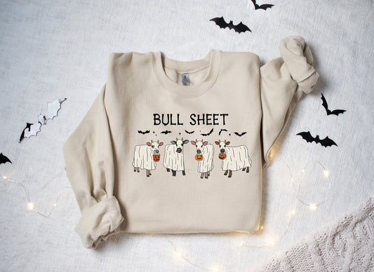 Bull Sheet Cow Halloween Sweatshirt, Cow Fall Sweatshirt,Bull Fall Sweatshirt,Cow Halloween Sweatshirt,Cow Hoodie,Cow Halloween Shirt
