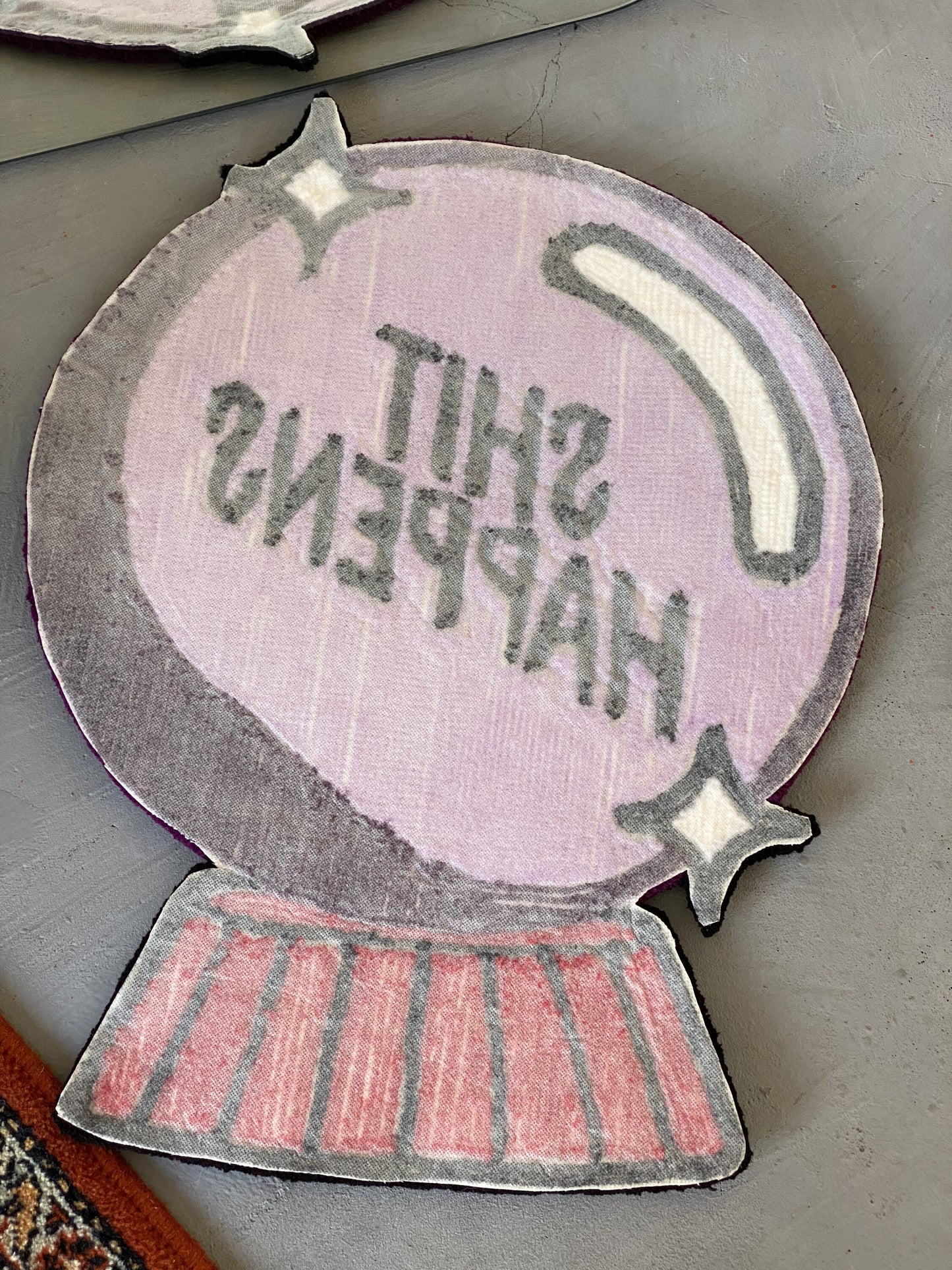 Handmade Halloween Magic Ball Tufted Rug! Non-slip rug