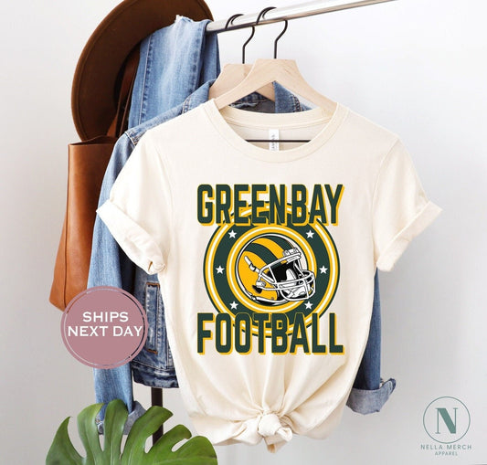 Green Bay Football Shirt, Retro Green Bay Football, Vintage Green Bay Football Shirt, Green Bay Women Shirt, Green Bay Toddler Shirt
