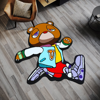 Kanye West, Bear rug,Graduation Bear rug,Music Inspired Album CD Rug, bear rug,Graduation gift, College Dropout Bear rug, Yeezus CD