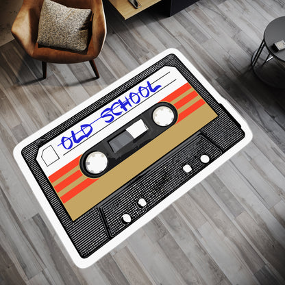 Classic Cassette Rug,90s Rug, Tape Rug,Retro Design Rug,Tape Carpet,Customize Cassette Rug,Music Rug, Living Room Rug,Cool Rugs,Modern Rug