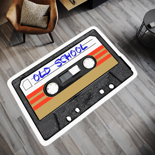 Classic Cassette Rug,90s Rug, Tape Rug,Retro Design Rug,Tape Carpet,Customize Cassette Rug,Music Rug, Living Room Rug,Cool Rugs,Modern Rug