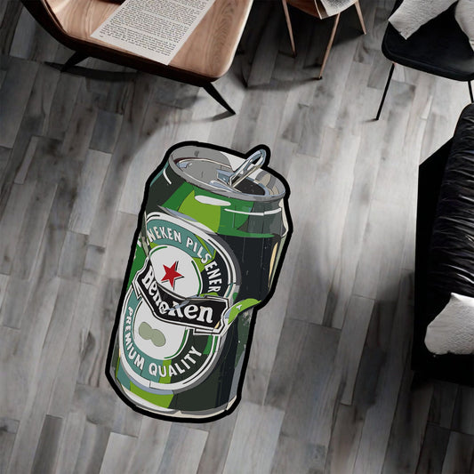 Beer Can Area Rug: Modern Young Room Decor