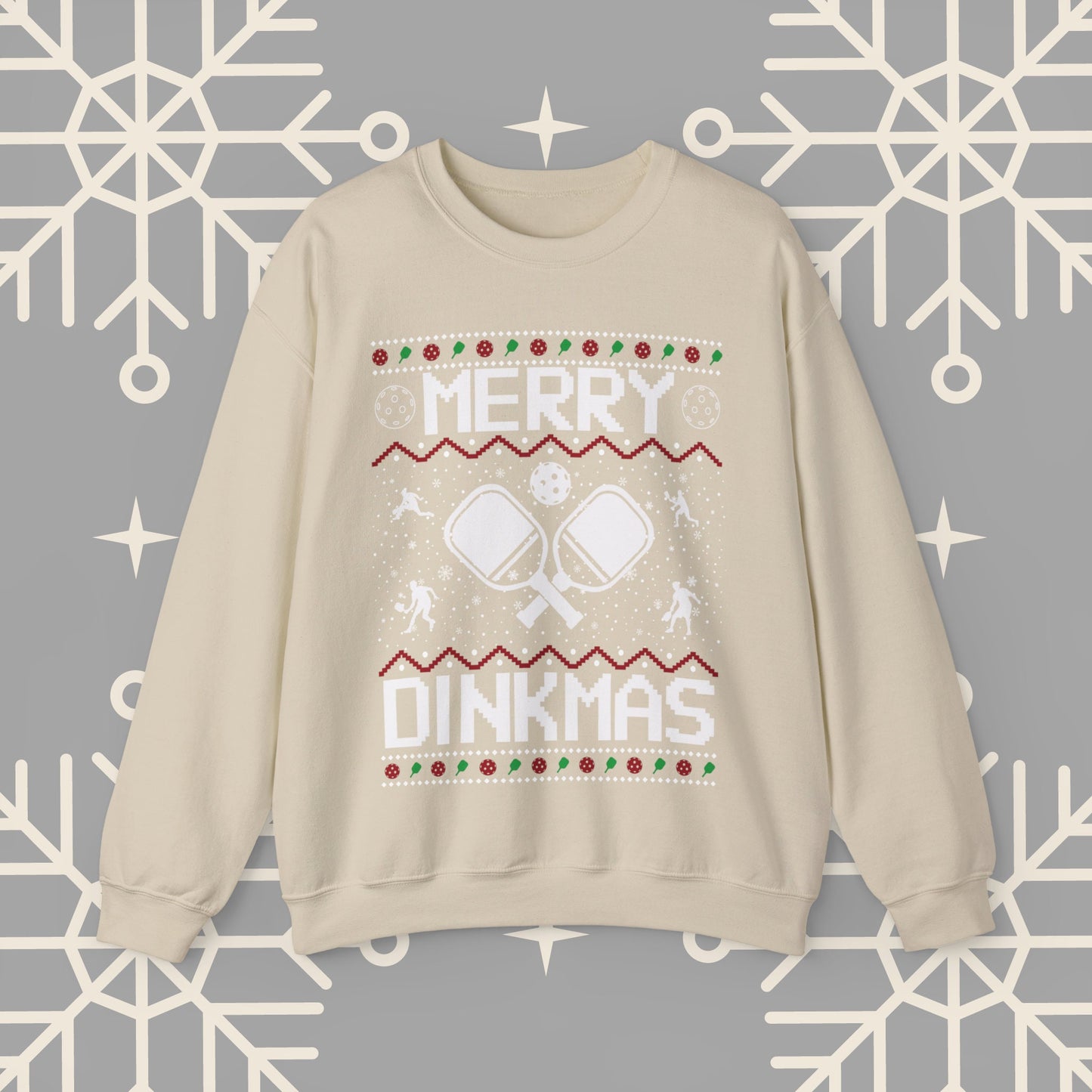 Merry Dinkmas Pickleball Ugly Christmas , Pickleball Christmas Sweatshirt, Funny Christmas , Pickleball Crewneck