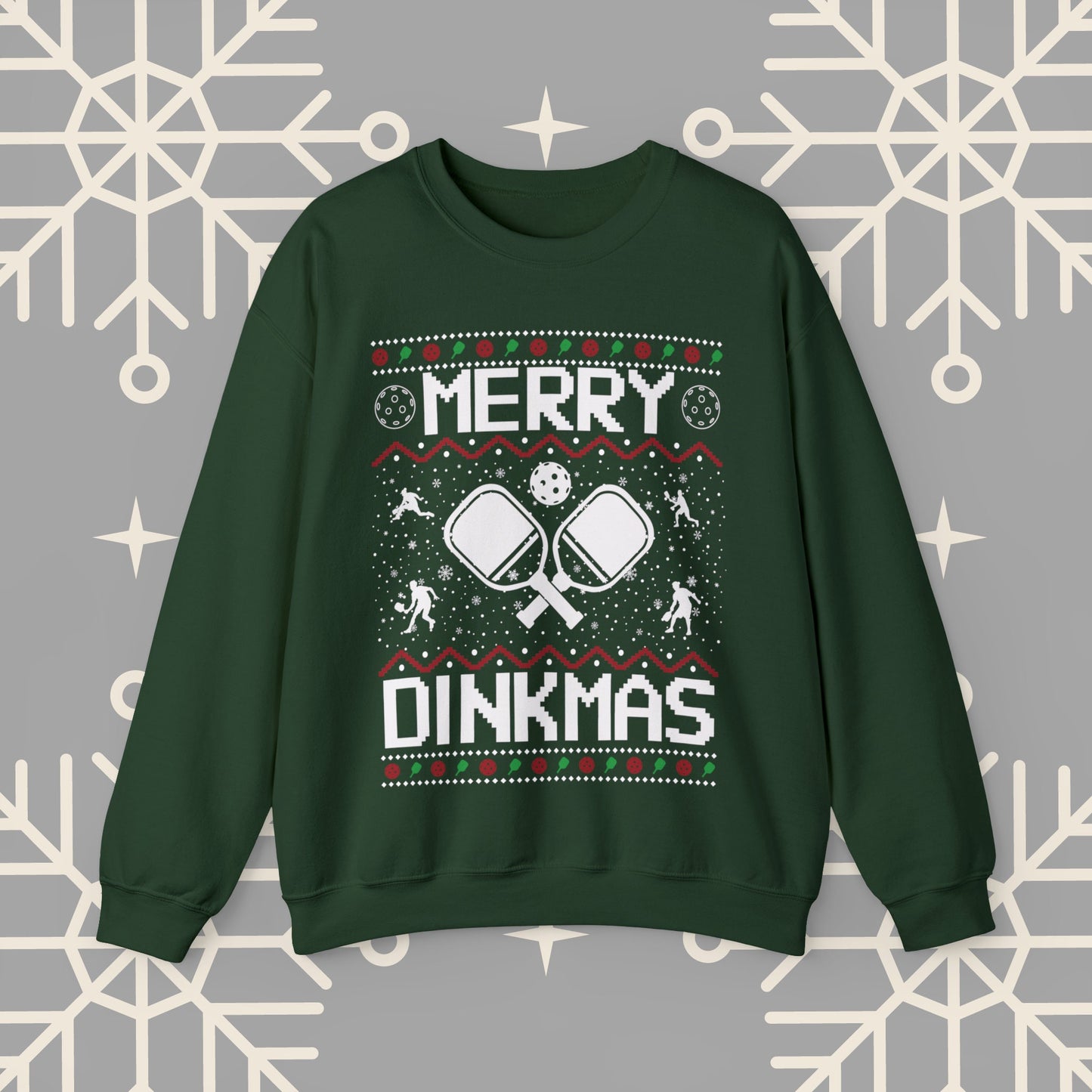 Merry Dinkmas Pickleball Ugly Christmas , Pickleball Christmas Sweatshirt, Funny Christmas , Pickleball Crewneck