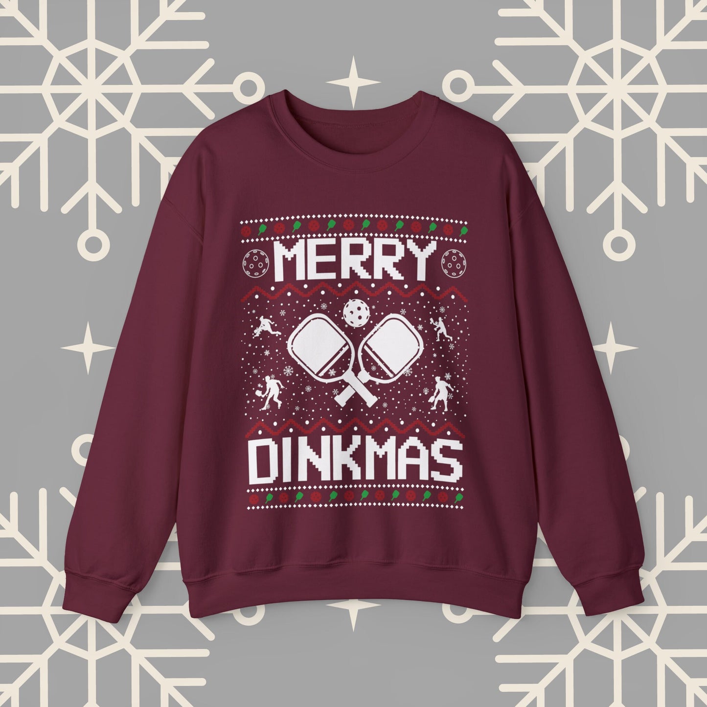 Merry Dinkmas Pickleball Ugly Christmas , Pickleball Christmas Sweatshirt, Funny Christmas , Pickleball Crewneck