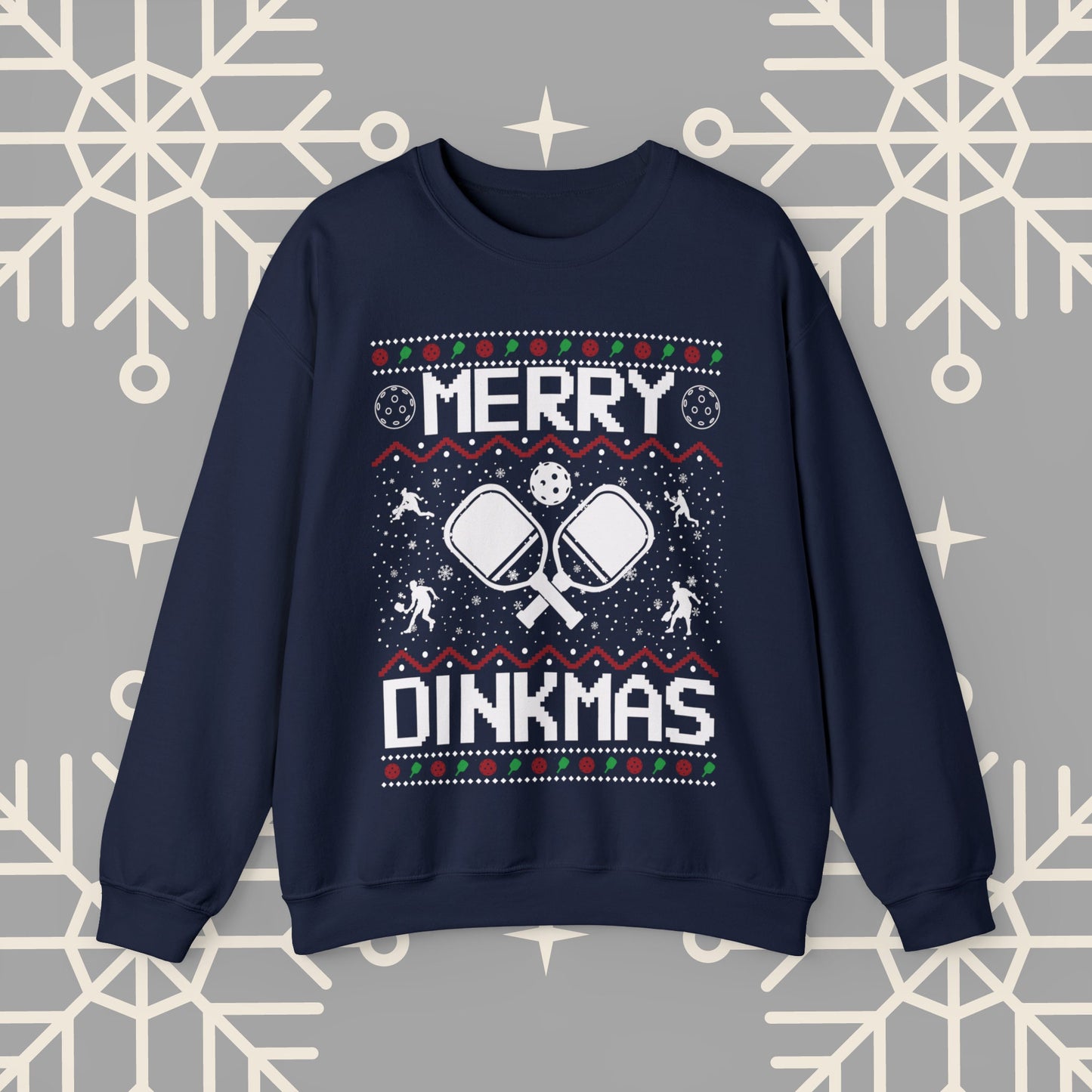 Merry Dinkmas Pickleball Ugly Christmas , Pickleball Christmas Sweatshirt, Funny Christmas , Pickleball Crewneck