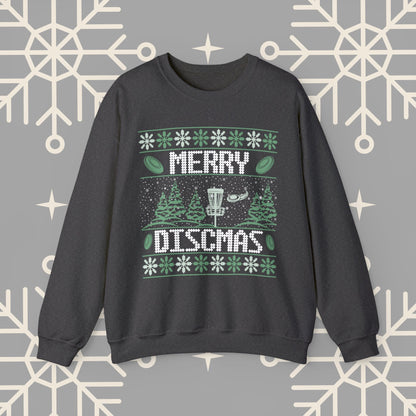 Merry Discmas Ugly Christmas , Disc Golf Christmas Sweatshirt, Funny Christmas , Gift for Disc Golfer, Disc Golf Shirt for Men