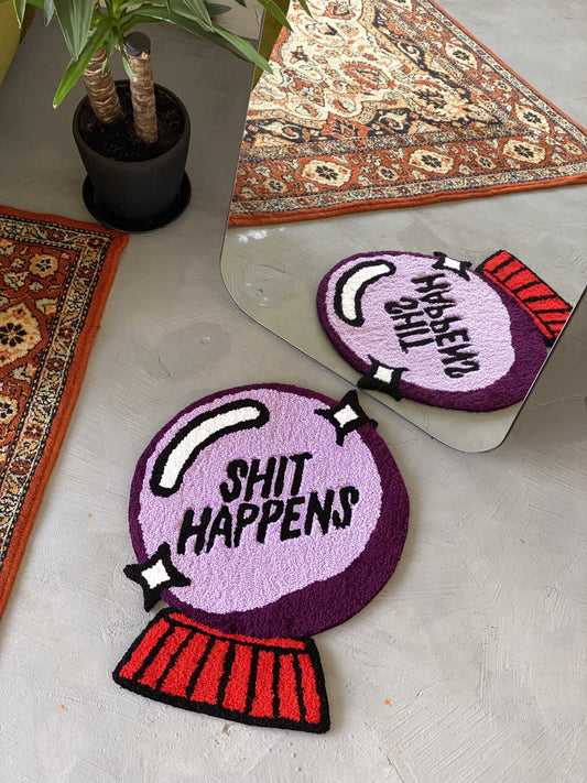 Handmade Halloween Magic Ball Tufted Rug! Non-slip rug