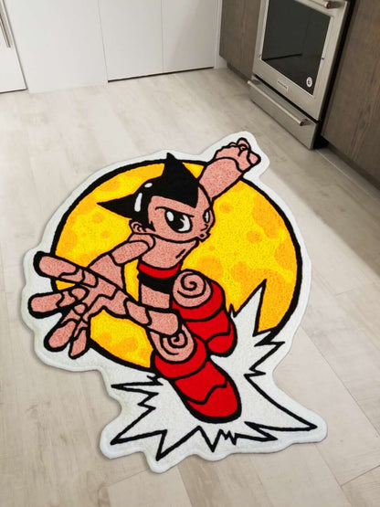 Astro Boy Japanese Anime Floor Mat Washable Area Runner Rugs Living Room Carpet