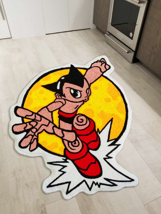 Astro Boy Japanese Anime Floor Mat Washable Area Runner Rugs Living Room Carpet