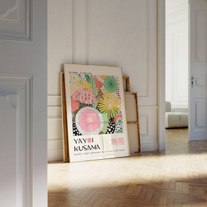 Yayoi Kusama Print - Home Wall Decor as Abstract Yayoi Kusama Poster - Japanese Wall Art - Yayoi Kusama Inspired Japanese Gallery Wall Art