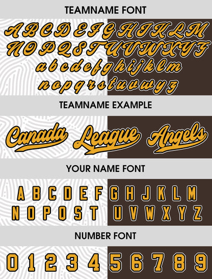 Custom Baseball Jersey with Teamname Name Number,Jersey Shirt for Men Women Youth,Personalized Split Button Down Jerseys Printed White Brown