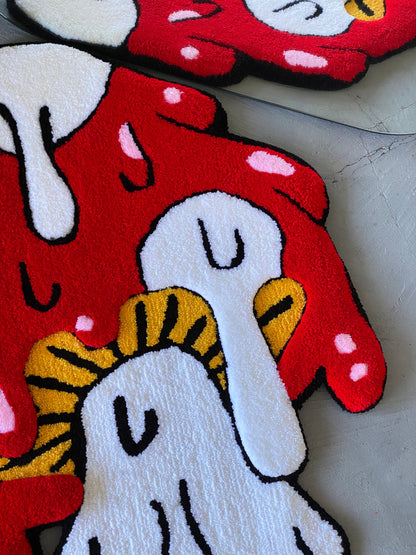 Mushroom 3d Rug, Mushroom Rug, Personalized Rug, Cute Rug, Mushroom Lover Gift