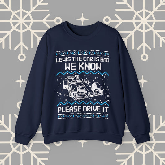 Formula 1 Ugly Christmas : Funny F1 Holiday Sweatshirt