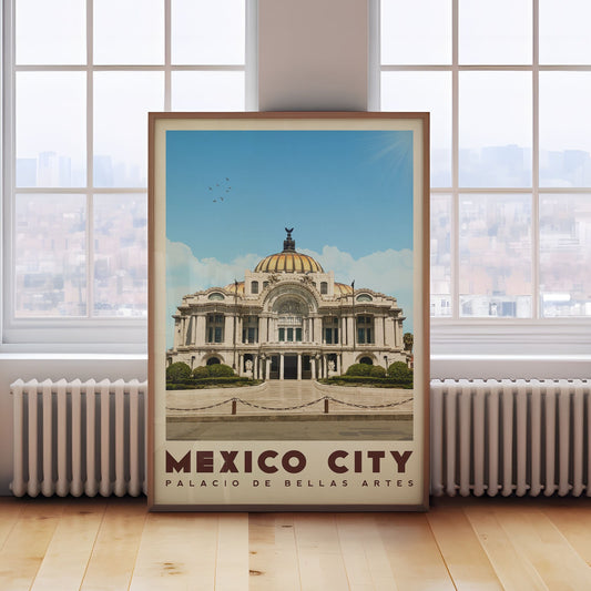 Mexico City Travel Poster, Mexico City Print, Mexico City Wall Art, Mexico City Gift, Mexico City Decor, Mexico City Map