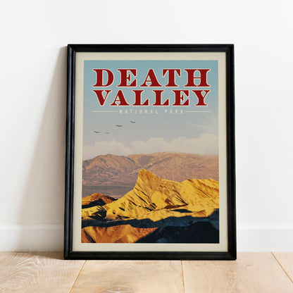 Death Valley National Park Print, Death Valley National Park Poster | Vintage National Park Poster | Camping Gift for Hiker