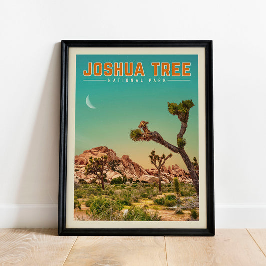 Joshua Tree Art, Joshua Tree National Park Print | Vintage National Park Poster | Joshua Tree Gift For National Park Lover
