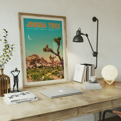 Joshua Tree Art, Joshua Tree National Park Print | Vintage National Park Poster | Joshua Tree Gift For National Park Lover