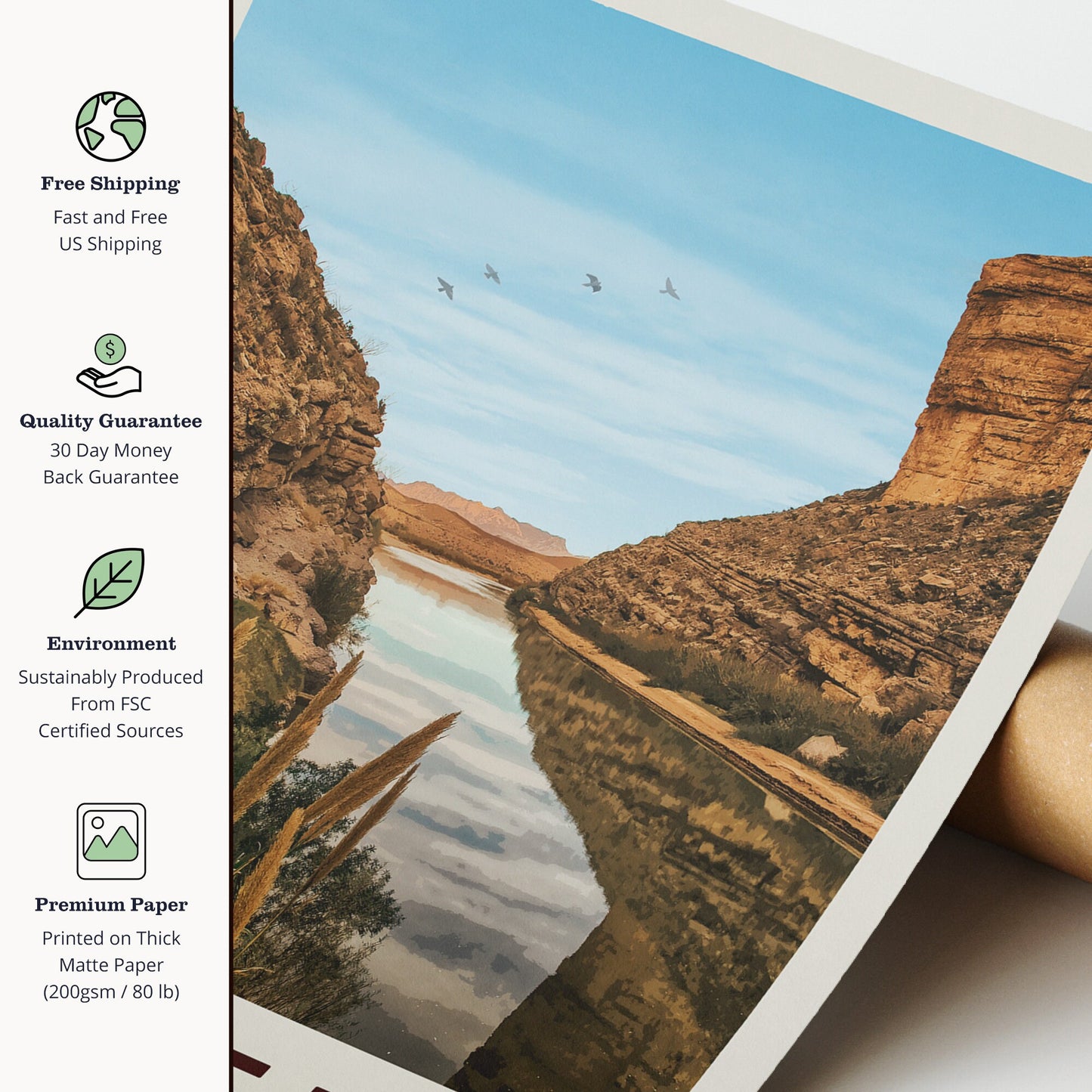 Texas Big Bend National Park Art, Minimalist Big Bend National Park Poster | Vintage National Park Poster | National Park Gift