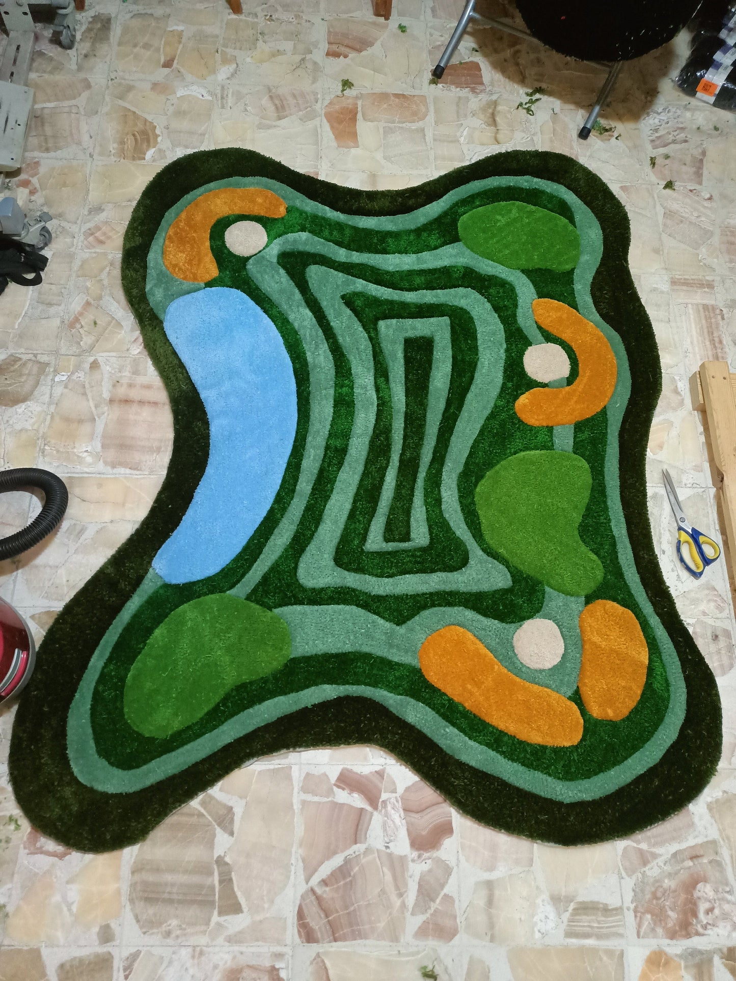 Custom Handmade Tufted Rug, Customized Business Logo