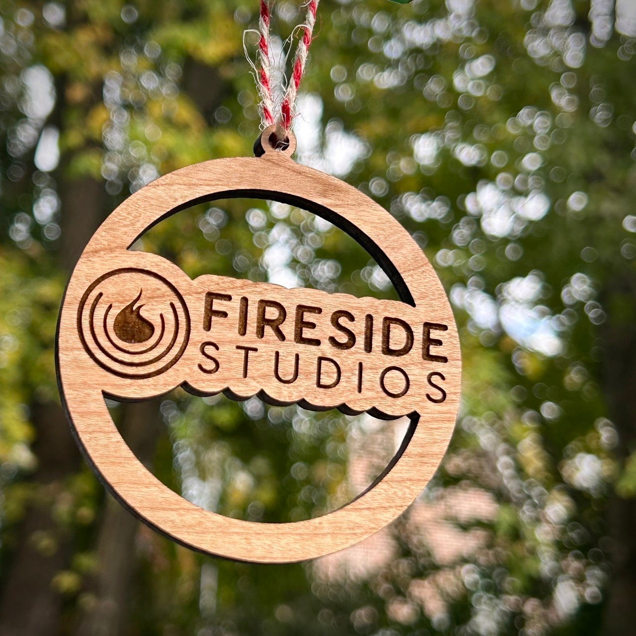 Custom Wood Logo Ornament | Company Gift | Church Gift | Club Gift | School Gift | Engraved Ornament | Team Gift | Gift Shop