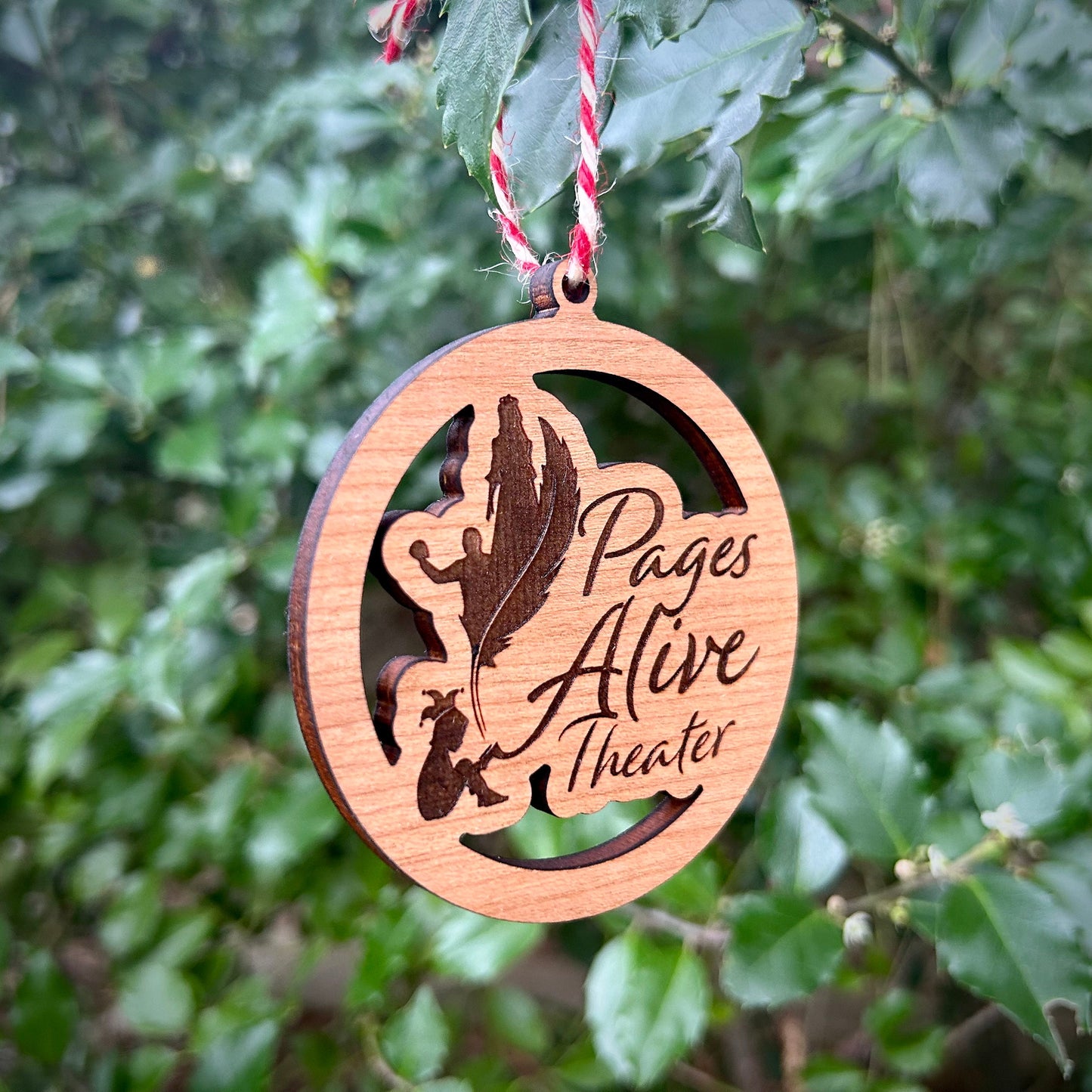 Custom Wood Logo Ornament | Company Gift | Church Gift | Club Gift | School Gift | Engraved Ornament | Team Gift | Gift Shop