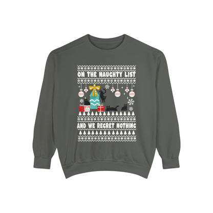 Merry Christmas Cat Sweatshirt We Regret Nothing Sweatshirt Funny Cat Sweatshirt Cat Lover Pullover Gift for Cat Owner Funny Gift Cat Lover