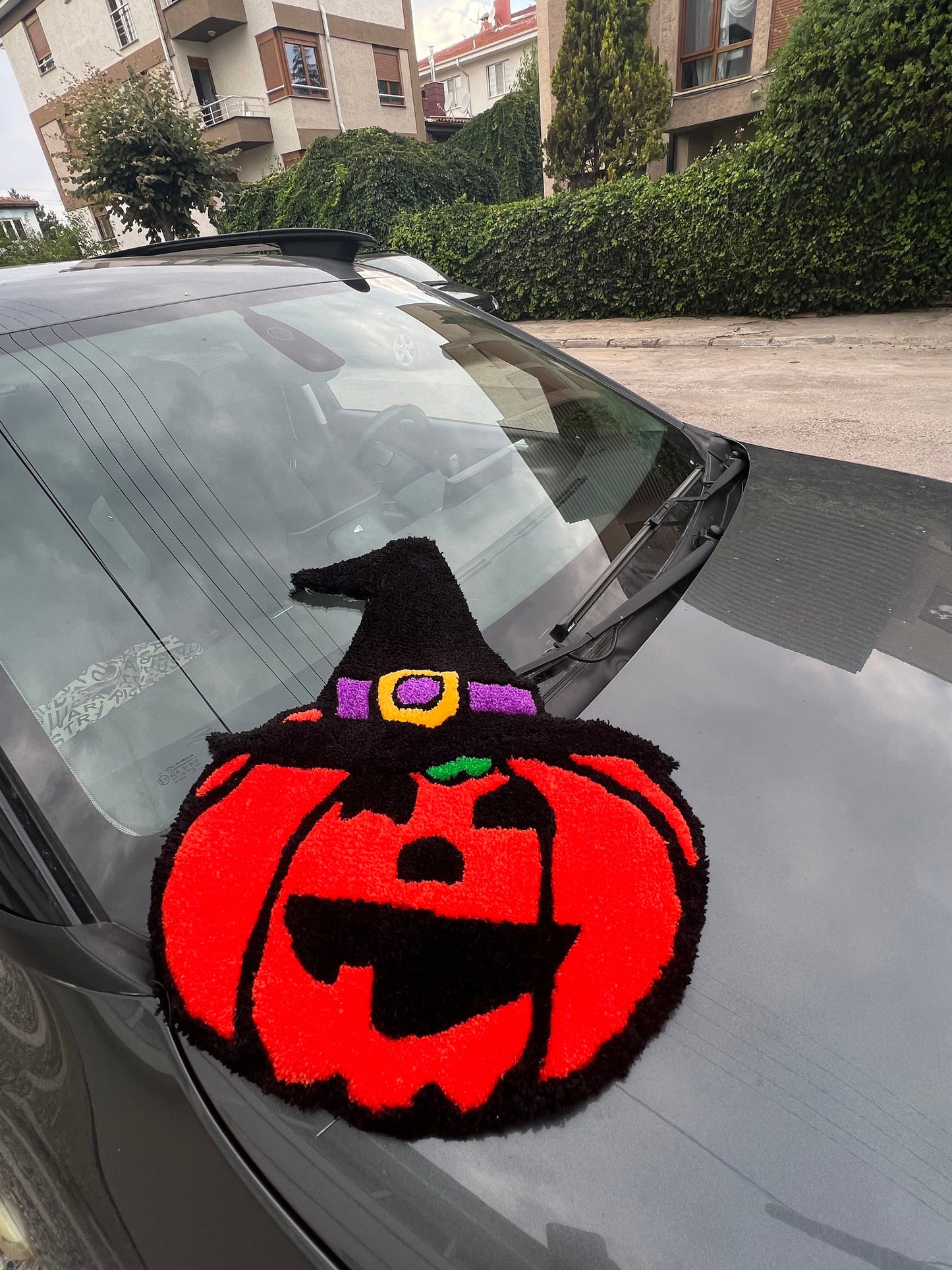 Halloween Tufting Rug | Pumpkin Fluffy Tufted Rug | Custom Handmade Rug