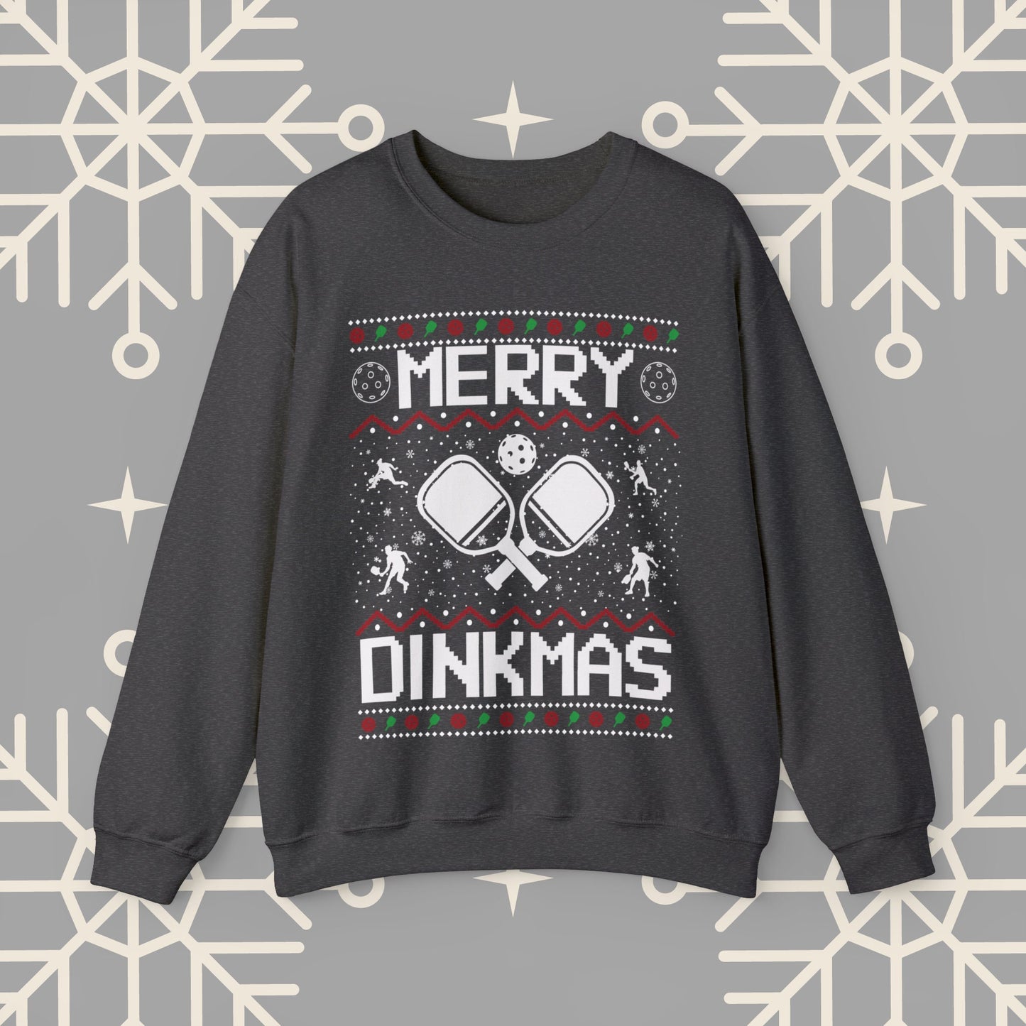 Merry Dinkmas Pickleball Ugly Christmas , Pickleball Christmas Sweatshirt, Funny Christmas , Pickleball Crewneck