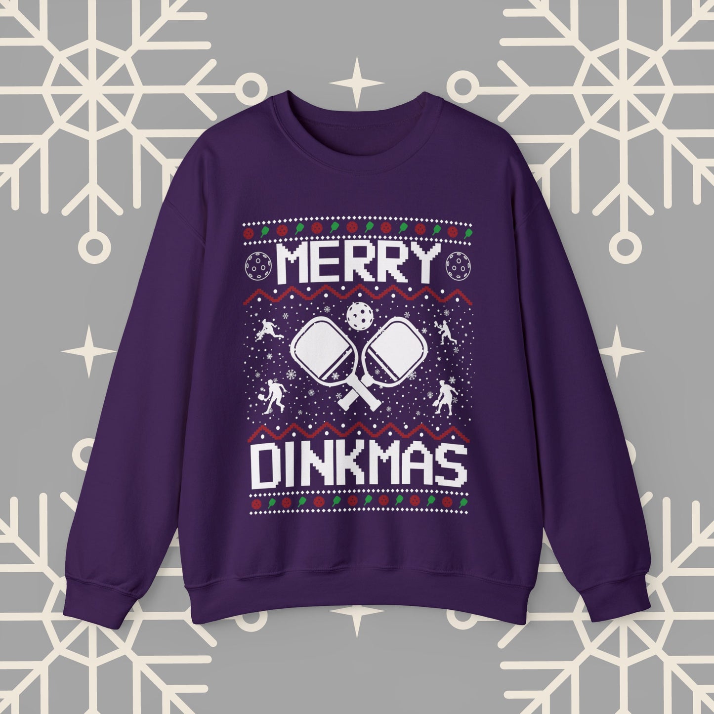 Merry Dinkmas Pickleball Ugly Christmas , Pickleball Christmas Sweatshirt, Funny Christmas , Pickleball Crewneck