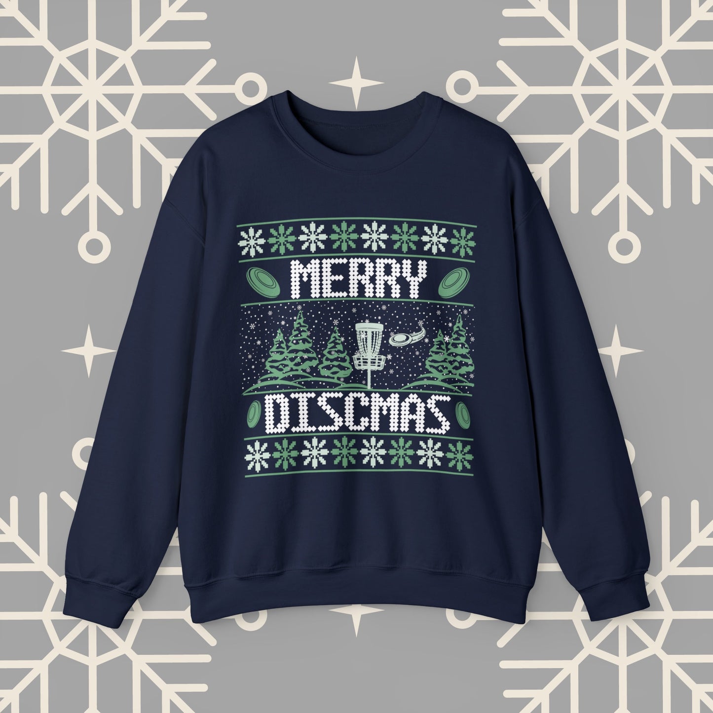 Merry Discmas Ugly Christmas , Disc Golf Christmas Sweatshirt, Funny Christmas , Gift for Disc Golfer, Disc Golf Shirt for Men